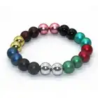 Beads Anodized Aluminum Bead Fashion Anodized 6mm 10mm Metal Aluminum Beads Round Aluminum Balls