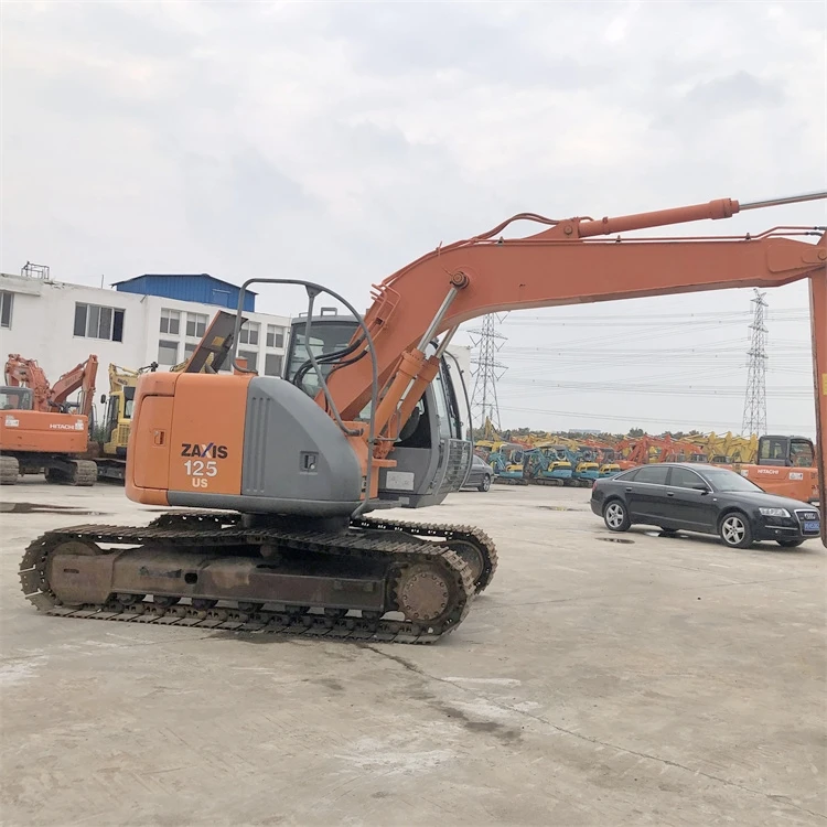 Used Hitachi ZX125US Hydraulic Crawler Excavator with 2001-4000 Working Hours 60.5KW Power and 0.6 Bucket Capacity
