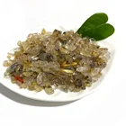 Quartz Wholesale Factory Price Natural Golden Hair Rutilated Quartz Polished Gravel Stone Healing Crystal Chips