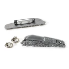 Antique Custom Big Size Logo Metal Large 3d Antique Silver Train Pins