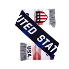 Design Scarf Custom Knit Unique Design Usa High-definition Hd Knit Soccer Football Scarf