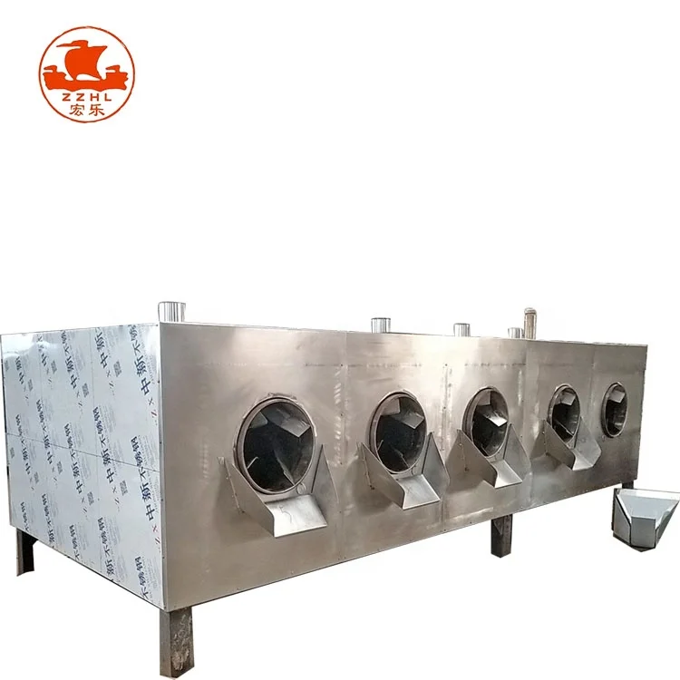 2 Commercial Belt Continuous Electric Automatic Sunflower Seeds Coffee Bean Nut Roaster Peanut Baking Roasting Machine details