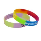 Bracelet Silicone Mixed Colors Durable Sports Gymnastic Rubber Bracelet Custom Silicone Wristbands