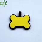 Dogs OKSILICONE Newest Bone Shap Silicone Pet ID Name Tag Custom Logo Personalized Dogs Tag