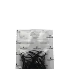 Hair Printed Logo 1 Side Transparent Small Mylar 3 Side Seal Plastic Jewelry Hair Clips Bag With Zipper