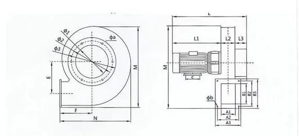 Centrifugal Fan, YN5-47, 380v - detail 10