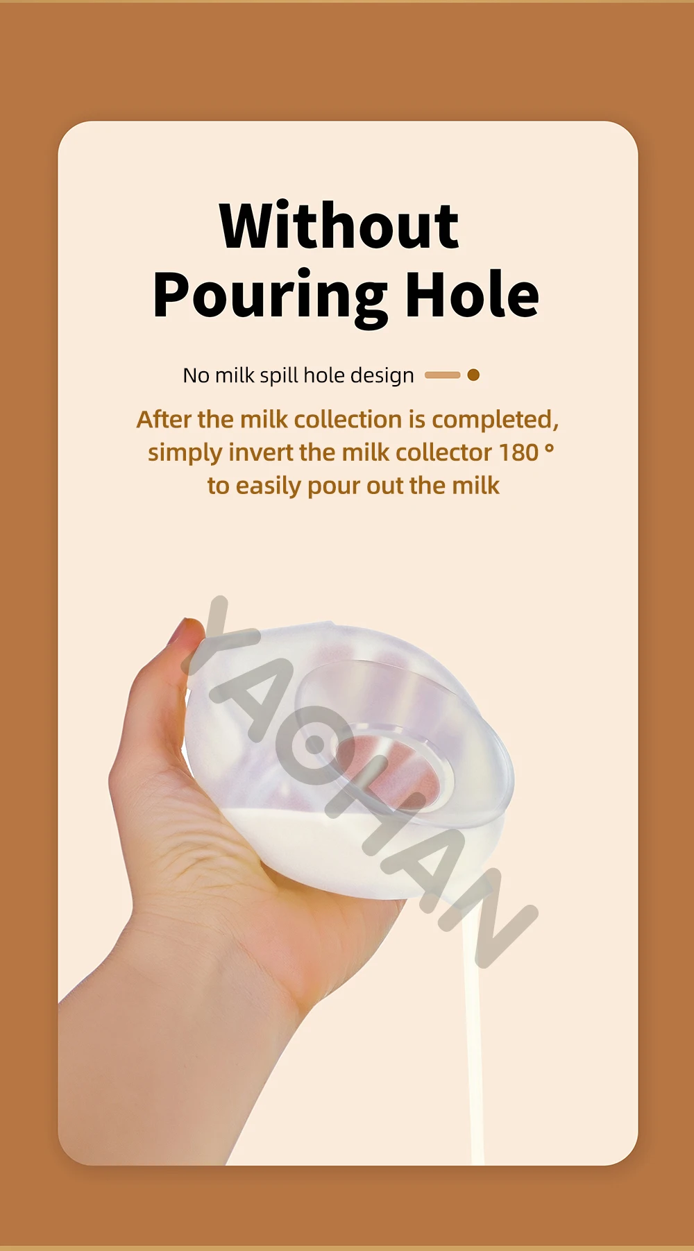 Portable Silicone breast feeding bra Hand-Free Wearable Breast Pump Manual Breast Milk Collector for Baby & Kids Dining