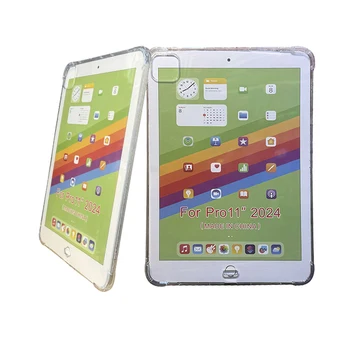 Transparent Shockproof case  TPU Clear Transparent Protective Back Cover for Apple iPad pro 2024 11inch
