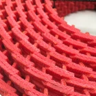 Pu Belt Pu High Quality Orange PU Without Nut Link Belt Powerful Twist Belt For Glass Industry