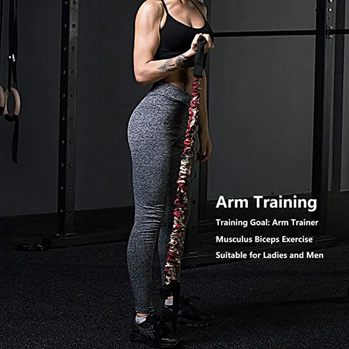 Portable Chest Workout Equipment Push Up Resistance Bands Bench Press