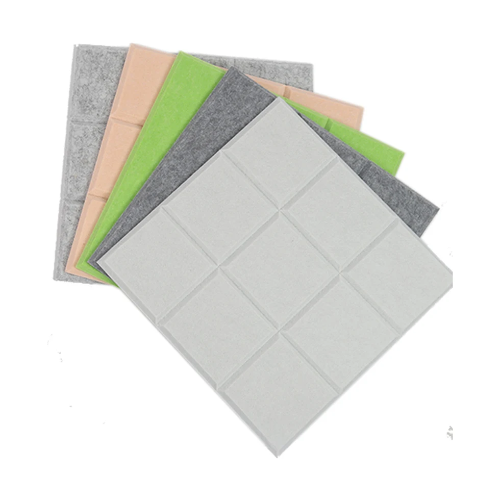 Custom Design Decorative Wall Soundproofing Flexible Soft Polyester Fiber PET Acoustic Panel