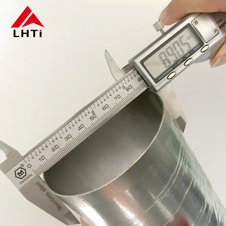 Titanium tube 76mm with thickness 1.0mm/1.2mm exhaust for car motorcycle