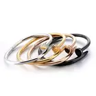 High Jewelry High Quality Jewelry Women 316L Stainless Steel Bracelet Nail Bangle With Zircon Bracelet