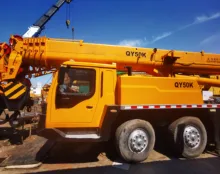 Good condition Used QY 50K-II Wheel Truck Crane 247kw Diesel Engine 50 Ton Truck Crane Cheap Sale