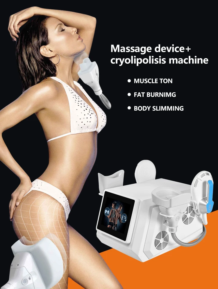 Cryolipolysis Fat Freezing + Ems Sculpting Machine 2 Fast Result Exercise Weight Loss Slimming Machine New Tech Rf Ems + Cryolipolysis Machine For Cellulite Removal Body Shape 2024