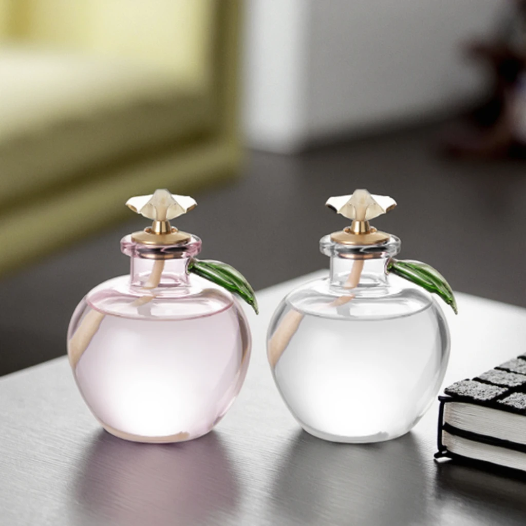 product glass apple aromatherapy diffuser with dancing flame durable wholesale trophy for adding visual appeal to home space-8