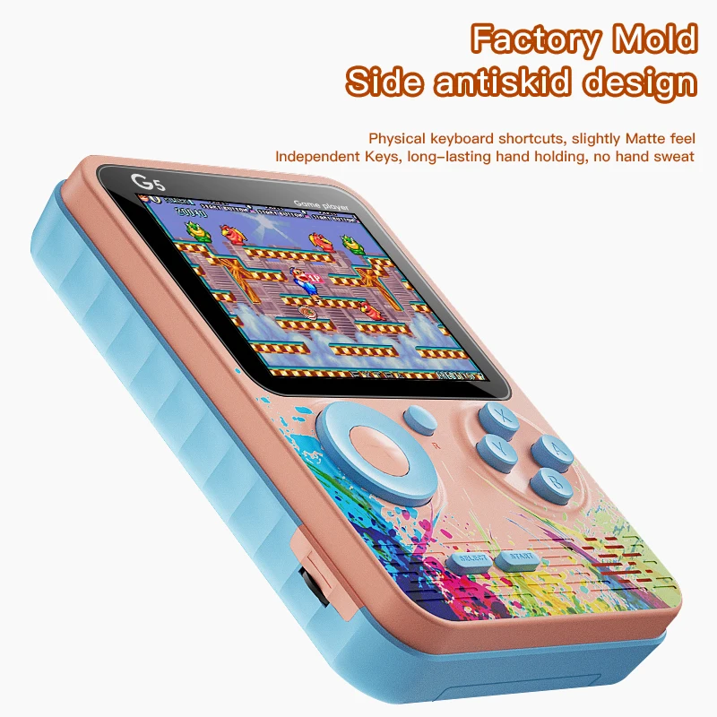 2024 hot sale Wholesale latest G5 portable retro electronic new game console boy with built-in 500 games handheld game player