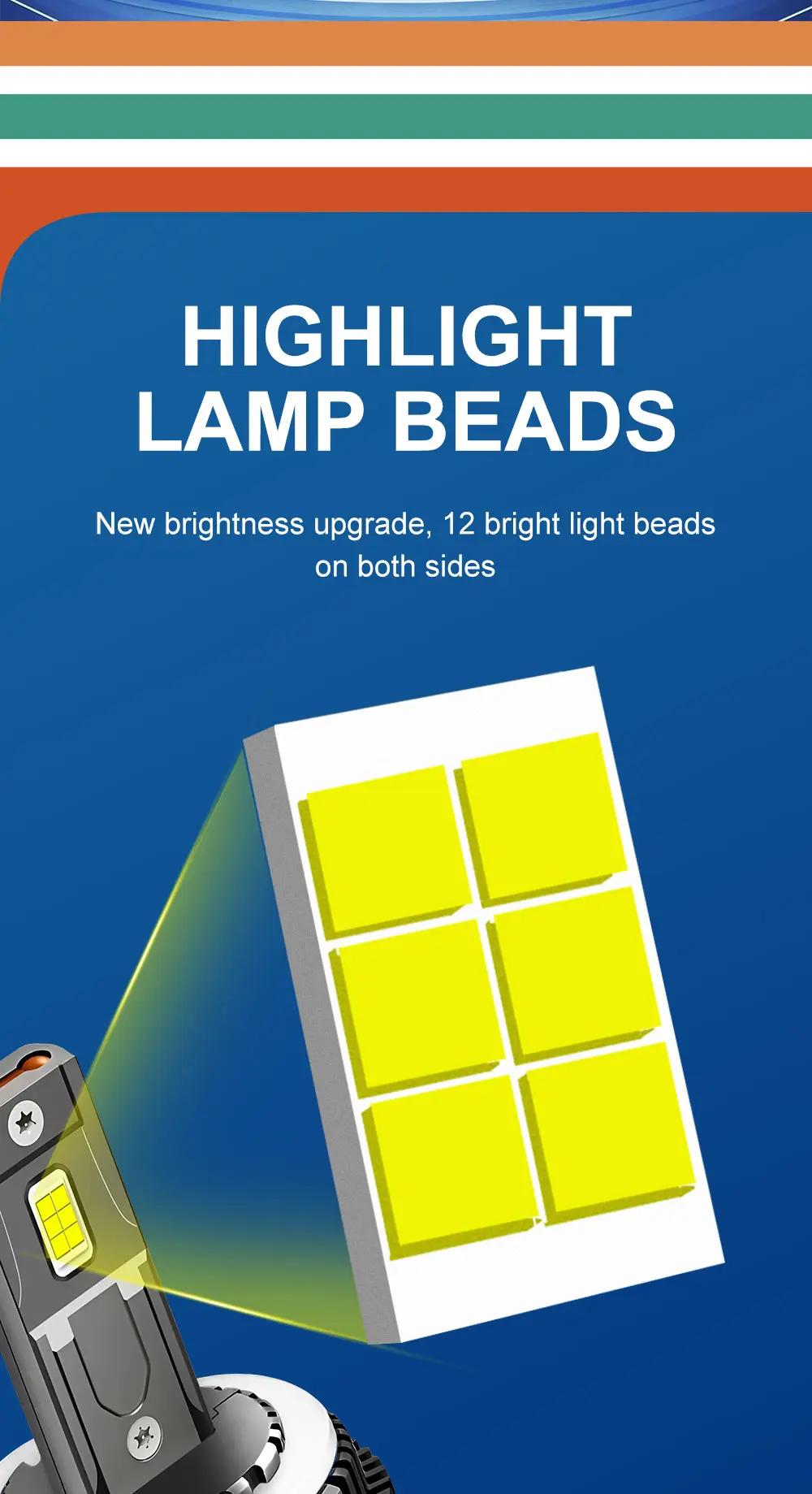 VW golf 7 headlights led CANBUS EMC 6000K Car Led Headlights Bulbs GT7 80W Auto Front Headlamp Driving Lights LED Front lig