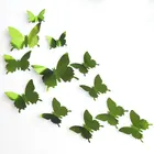 Butterfly Stickers Free Sample Decor Bedroom Acrylic 3d Metal Butterfly Wall Stickers