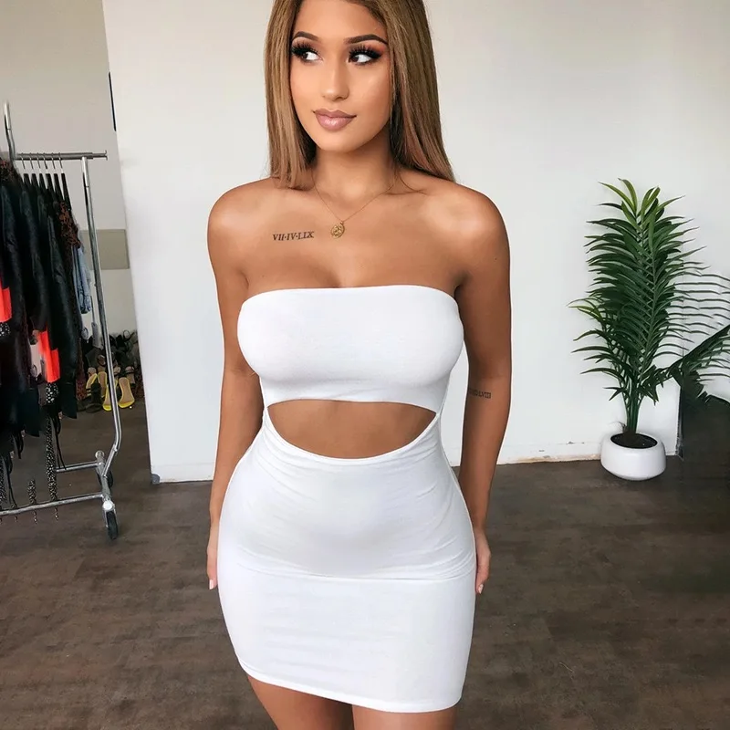 Sexy Hollow Out other dresses ,sexy dresses women lady elegant Strapless midi jersey dresses women summer,bodycon dress
