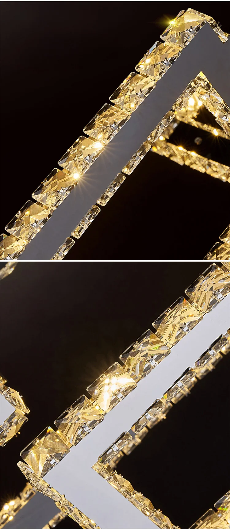 CPL-299 Bespoke Fixtures Indoor Decoration Villa Hall Hotel Lobby Staircase Luxury Crystal LED Chandelier Light manufacture