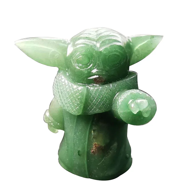 yoda crystal figurine