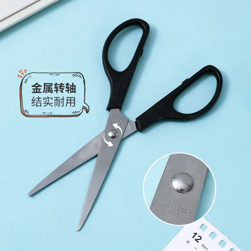 Office Stationery Diy Plastic Scissors Student Handmade Multi Color Scissors Wholesale Artist Safety Round Head Scissors