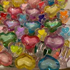 Flower Beads 20MM Clear Transparent Colourful Star Flower Heart Smiley Letters Curve Acrylic Beads