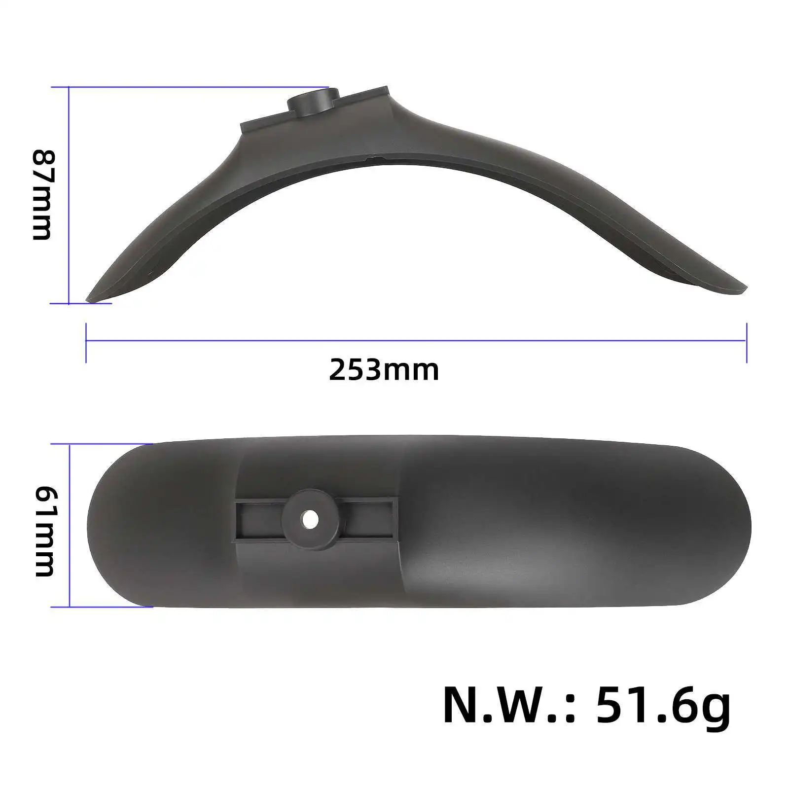 original Mi4 lite 2Gen front fender shade ABS for Xiaomi 4Lite (2Gen) second generation scooter parts Mudguard Repair Accessory