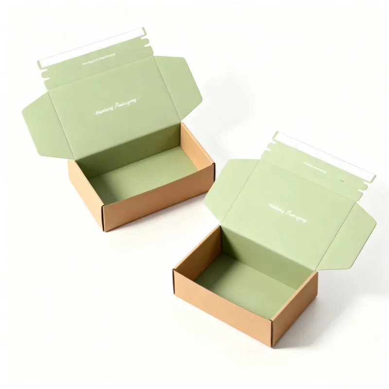 product customized corrugated zipper paper box digital printing foldable shipping paper box biodegradable mailer zipper paper box-4