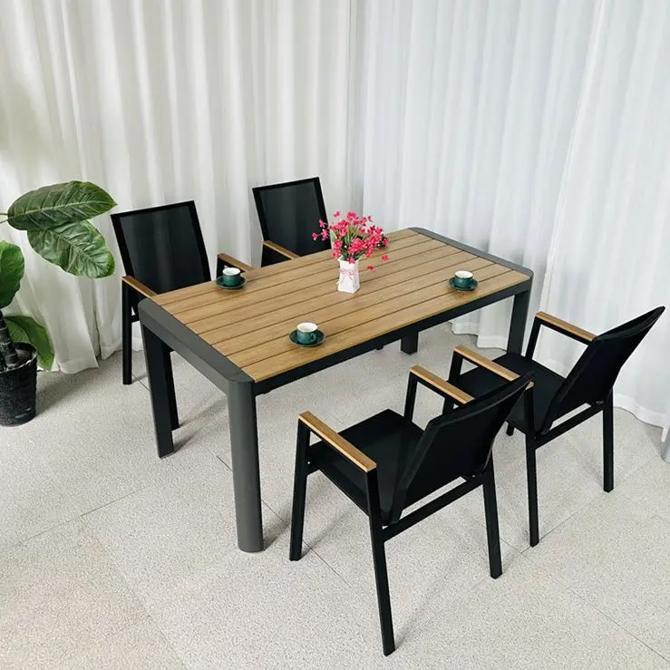 Outdoor Table and chair waterproof patio outdoor hotel resort leisure garden dinner outdoor restaurant furniture sets