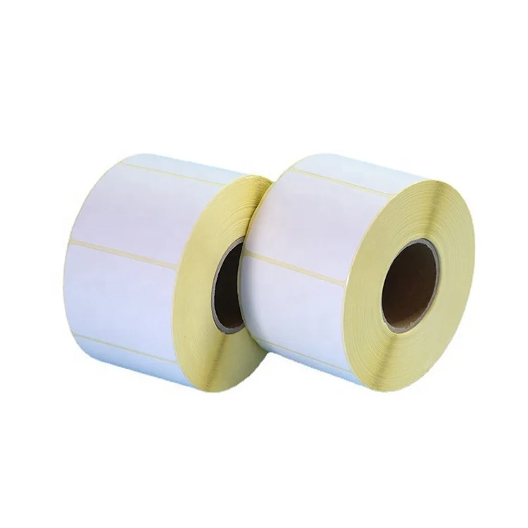 Factory Direct Selling 4*6 Adhesive Thermal Shipping Label Paper Roll,Yellow Transfer Barcode Label Roll Sticker supplier