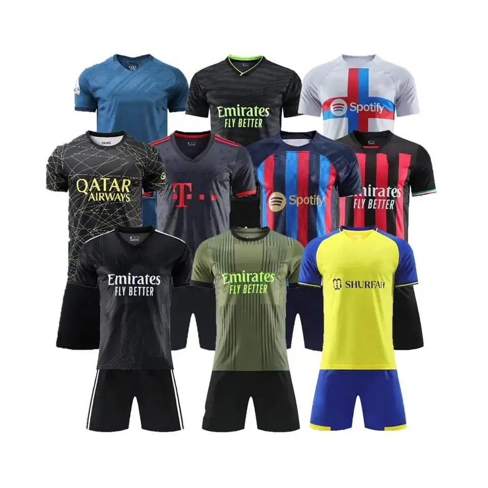 custom sports jerseys football shirt jersey fabric retro soccer jerseys full team set