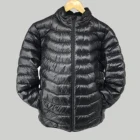 Down OEM Polyester White Duck Down Padding Black Men's Winter Down Jacket Ultra Light Puffy Snowboard Jacket