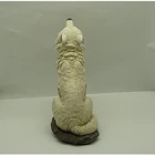 White Decor Statue China Wholesale Custom Resin Craft Decoration Family Ornaments White Wolf Statue