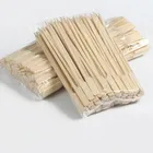Flat Stick Flat Stick Wholesale Custom Logo Bamboo Picks Lollipop BBQ Flat Bamboo Skewer Stick