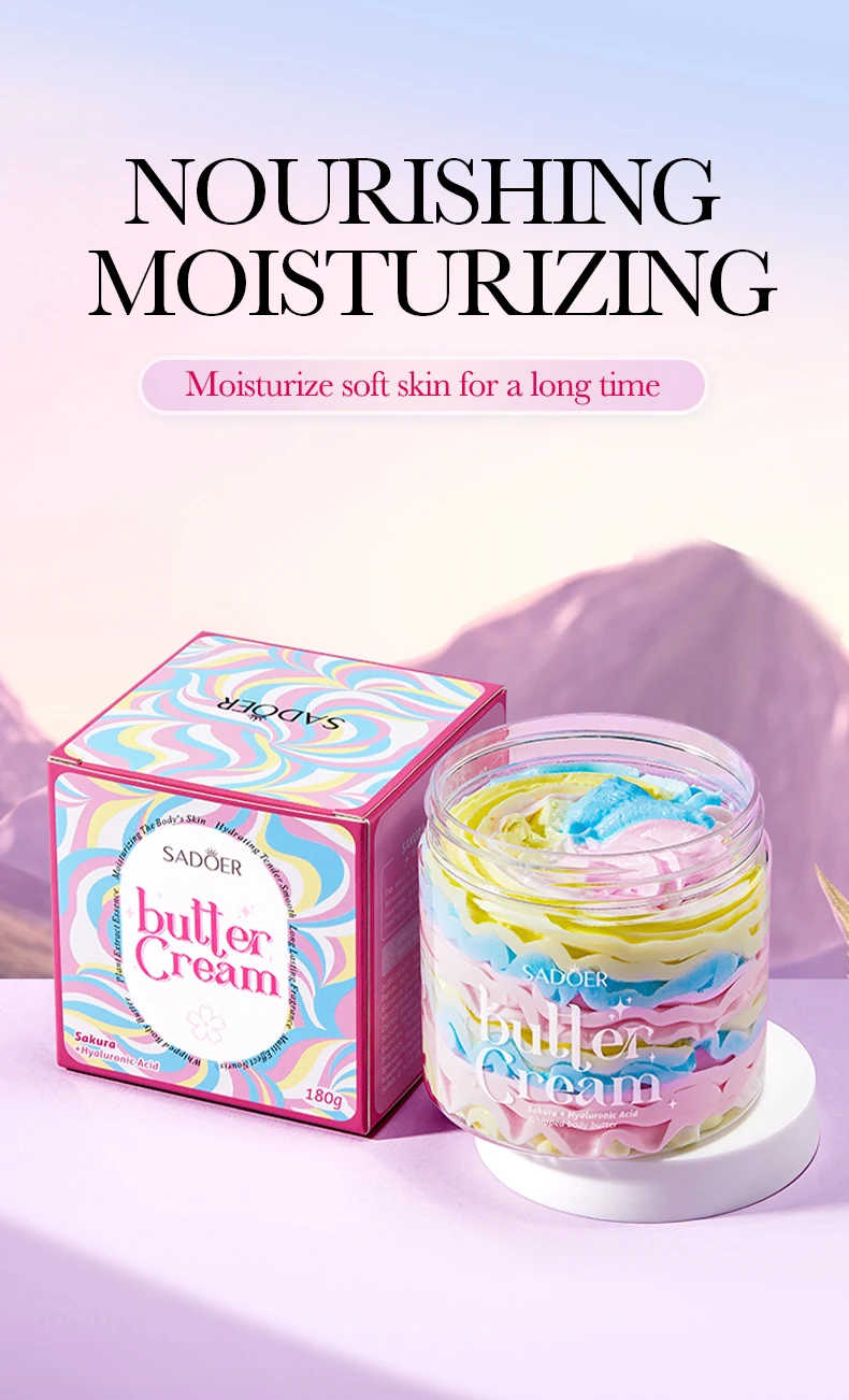 product oem custom logo sadoer hyaluronic acid nourishing emollient hydrating butter cream moisturizing face cream for all skin types-2