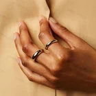Rings Rings Silver Band Daily Wear Women Simple Silver Gold Plated Plain Band Engagement Rings