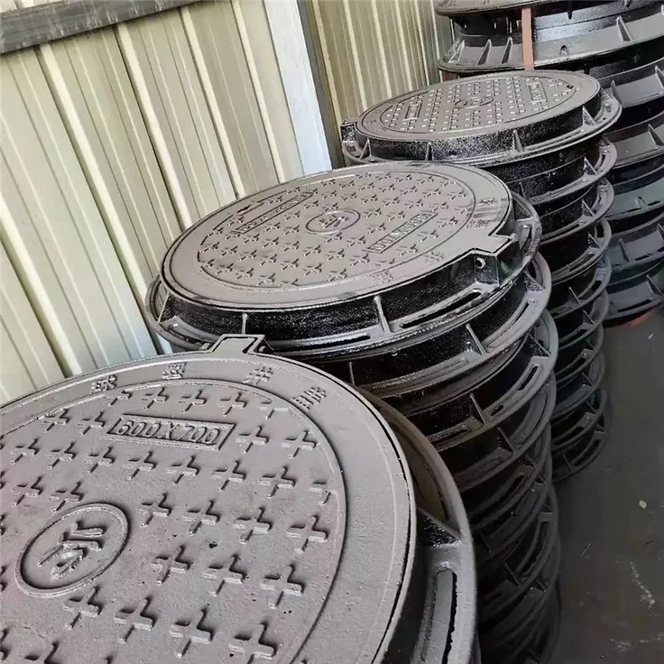 Ductile Iron Manhole Cover D400 Steel Round And Square Shapes