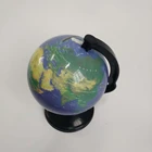 Design School Newest Design Top Quality PVC Surface Plastic Base 10.6cm World Globe For Kids For School Teaching