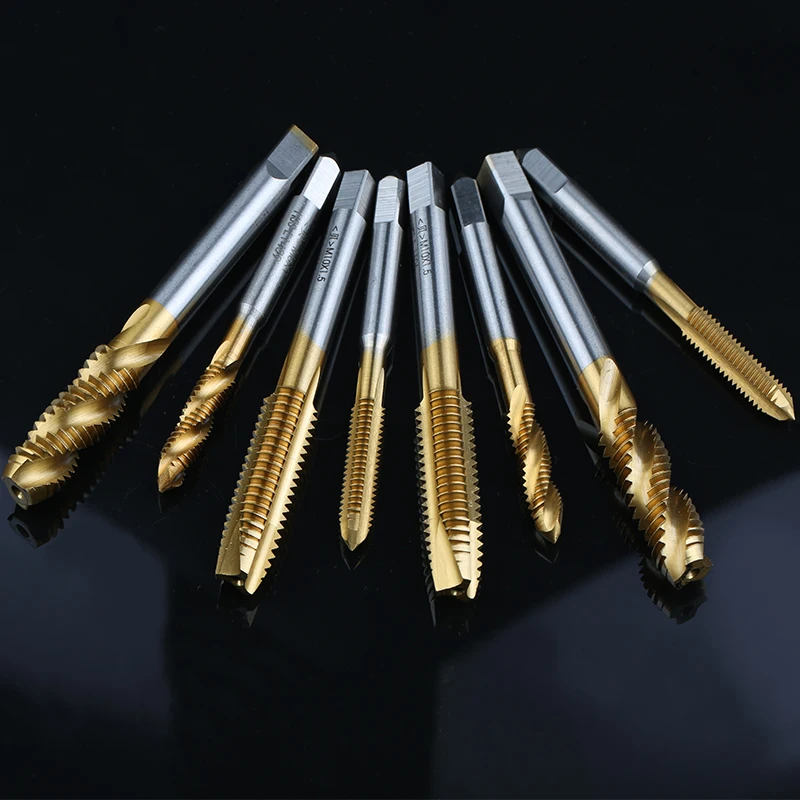 HSS -Titanium Coated Machine Tap for M3-M10 Sizes for Stainless Steel Copper Iron in Thread Tapping of Machine Tools factory