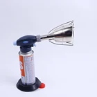 Torch Butane Blow Torch With Safety Lock And Adjustable Flame For Crafts Cooking BBQ And Baking