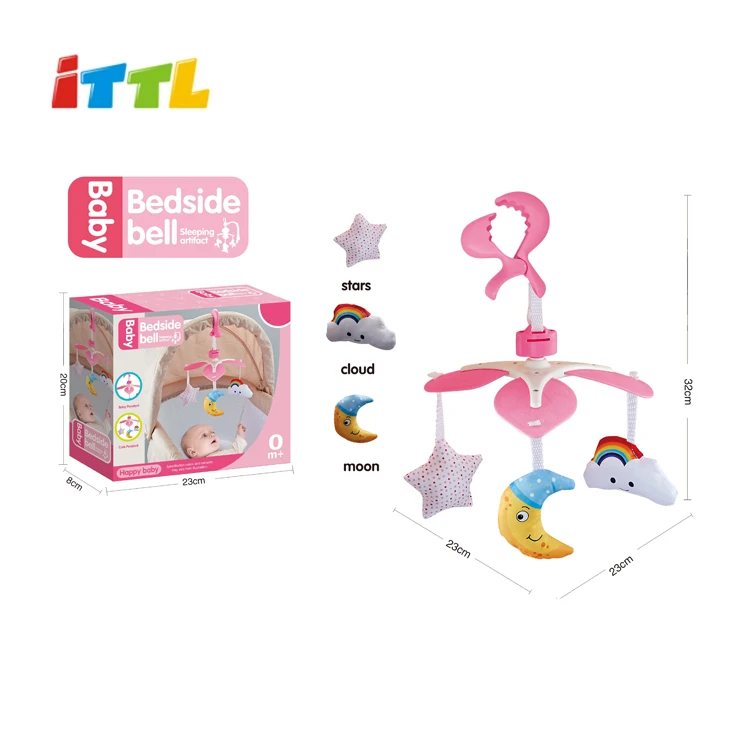 Colorfulstream Boîte à musique mobile pour berceau de bébé avec fonction Bluetooth Livraison gratuite supports ou jouets non inclus 