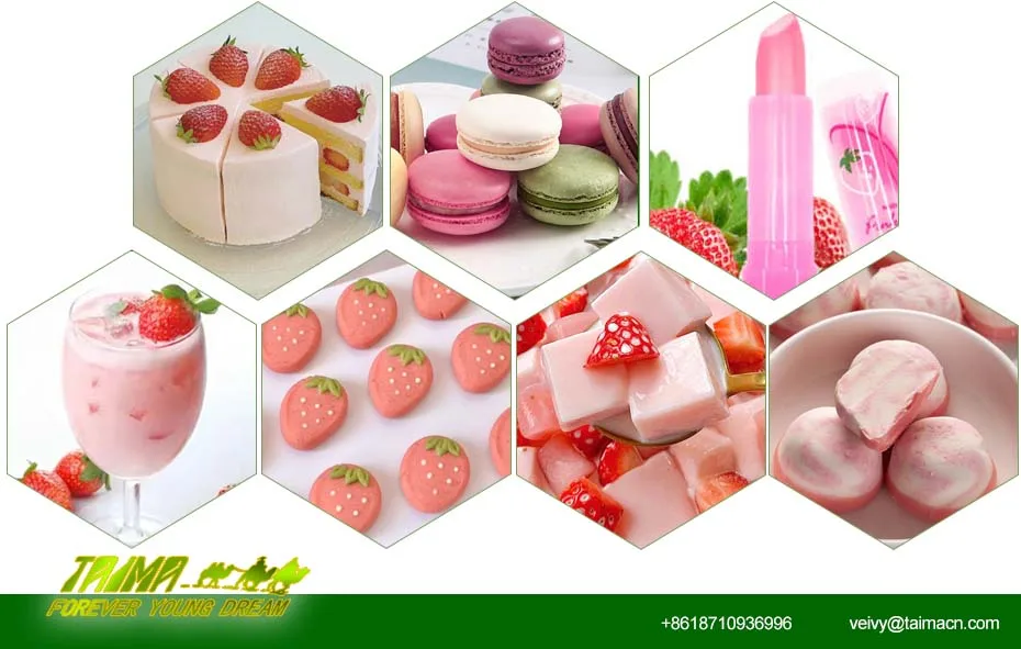 Polvere di fragola spray-dried - Polvere naturale di melograno - FRAGOLA DISIDRATATA IN POLVERE - Per bevande - Per la panificazione 1