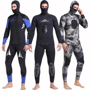 Sbart Custom Camo Neoprene Wet Suit 2pcs Sets Traje De Buceo Traje De