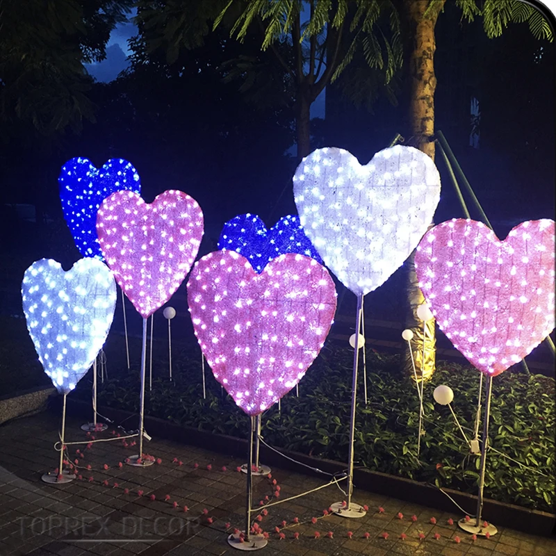 heart with lights decoration