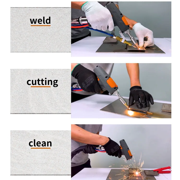 Hot Sale 2000W Fast Speed 5 in 1 Fiber Laser Welding Cleaning Cutting Machine With Small Machine Body Can Move Easily