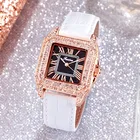 Fashion Ladies Watch Fashion Square Ladies Watch Simple Belt Ladies Watch