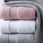 Cotton Towel 100 Cotton Towels White Color 100% Full Cotton Long Terry 16S Hotel Towel Set