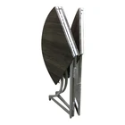 Iron Table New Design Quality Control Innovative Round MDF And Iron Tube Folding Table